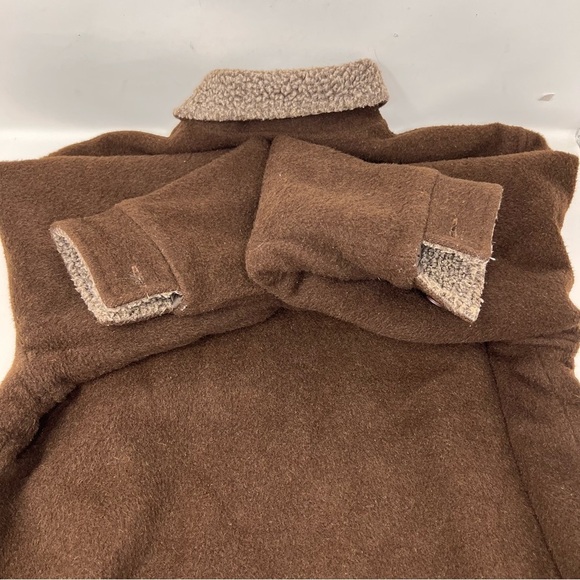 Peruvian Link Alpaca Wool Lined Zip Up Barn Jacket Coat Size M Sherpa Fleece - Picture 11 of 16